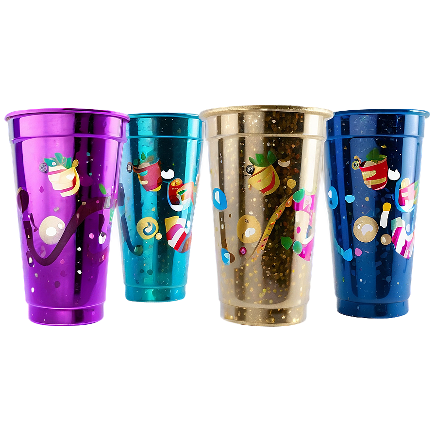 Glitter Plastic Cup Png Ddy80 PNG