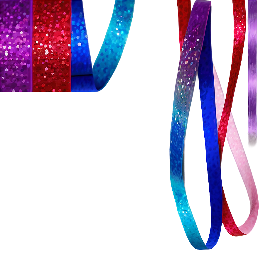 Glitter Ribbon Swirl Png Xao10 PNG