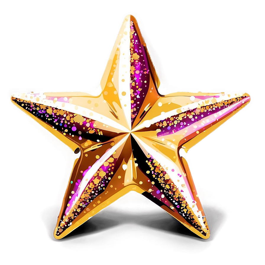 Glitter Star Clipart Png 06202024 PNG