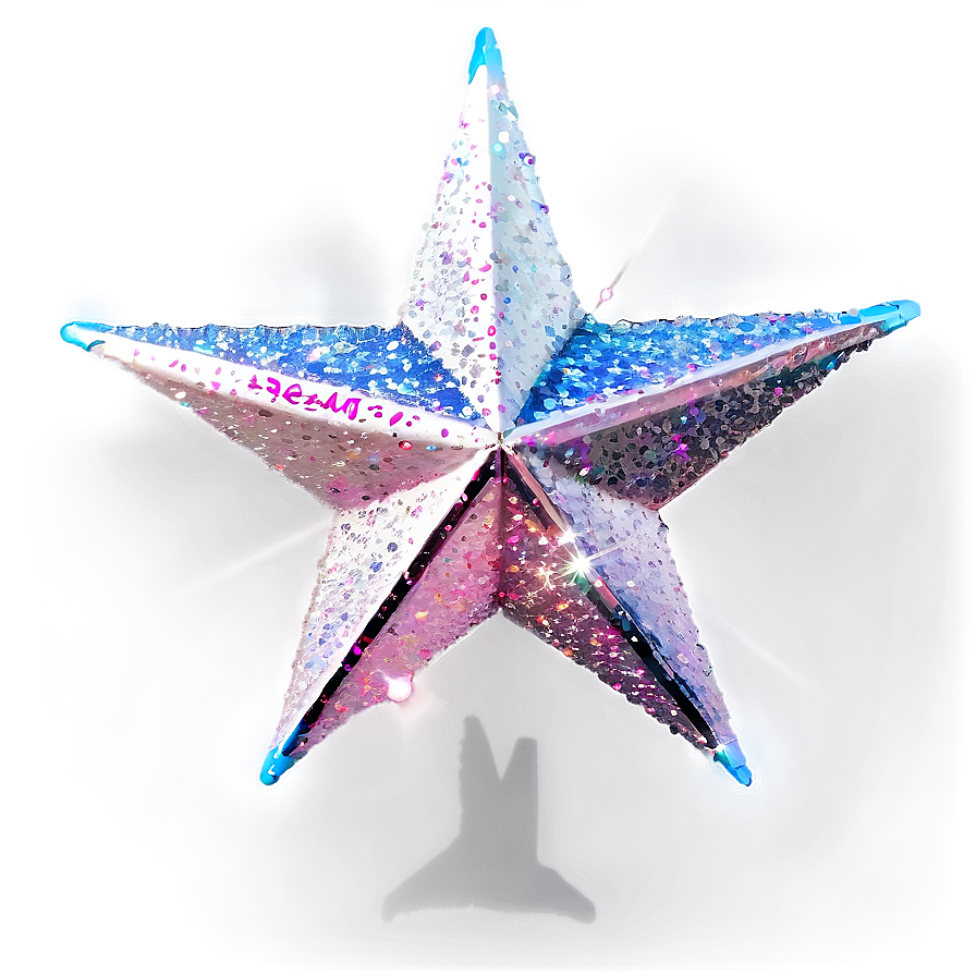 Glitter Star Shine Png 05032024 PNG