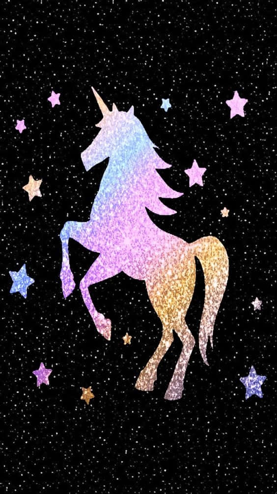 Glitter Unicorn Background