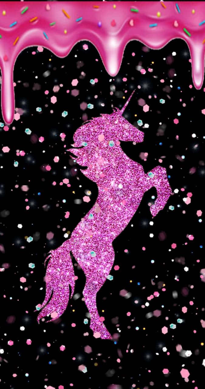 Glitter Unicorn Background