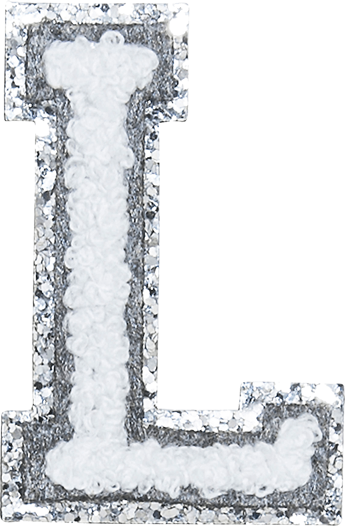 Glitterand Fluff Letter L PNG