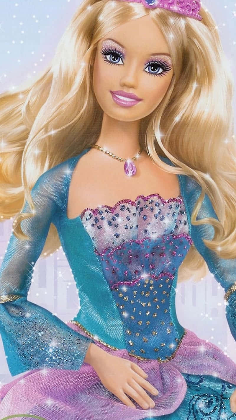 Glittering Barbie Doll Sparkle Aesthetic.jpg Wallpaper