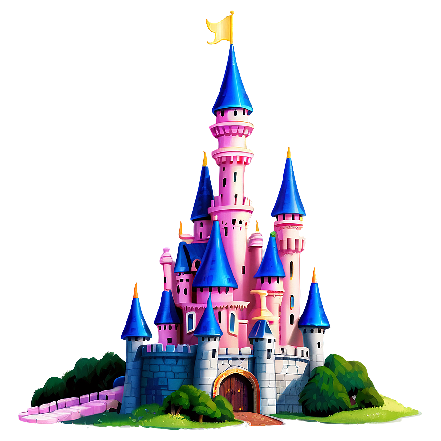 Glittering Disney Castle Png Ofa18 PNG