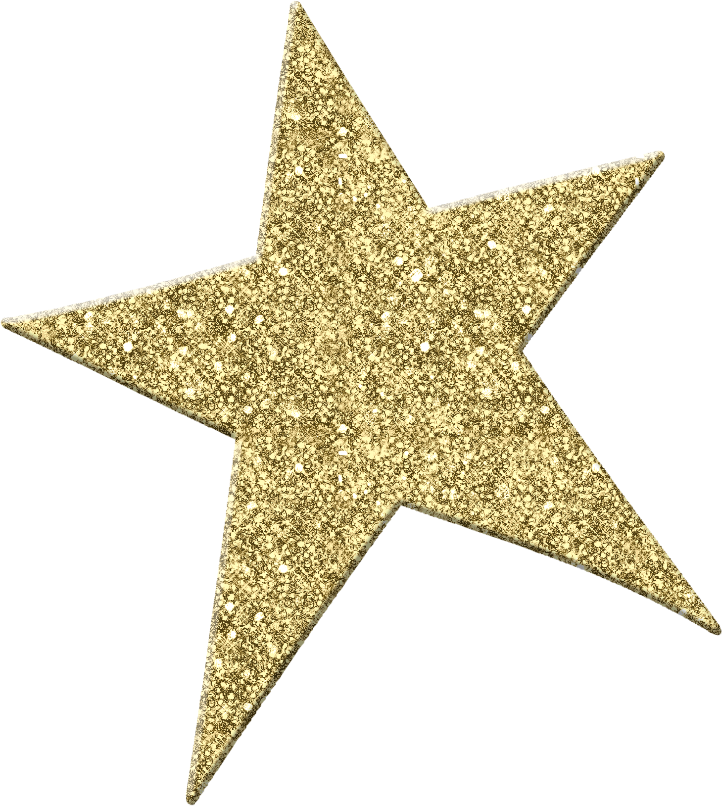 Glittering Gold Star Texture PNG