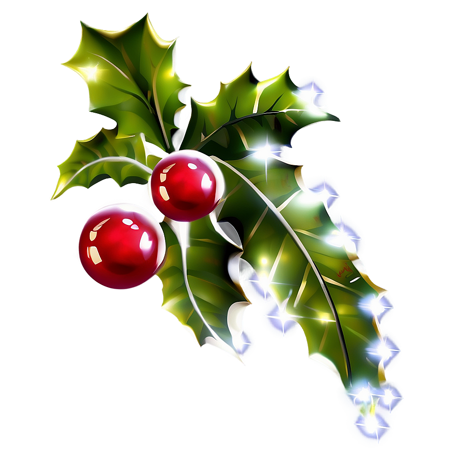 Glittering Holly Png Cti PNG