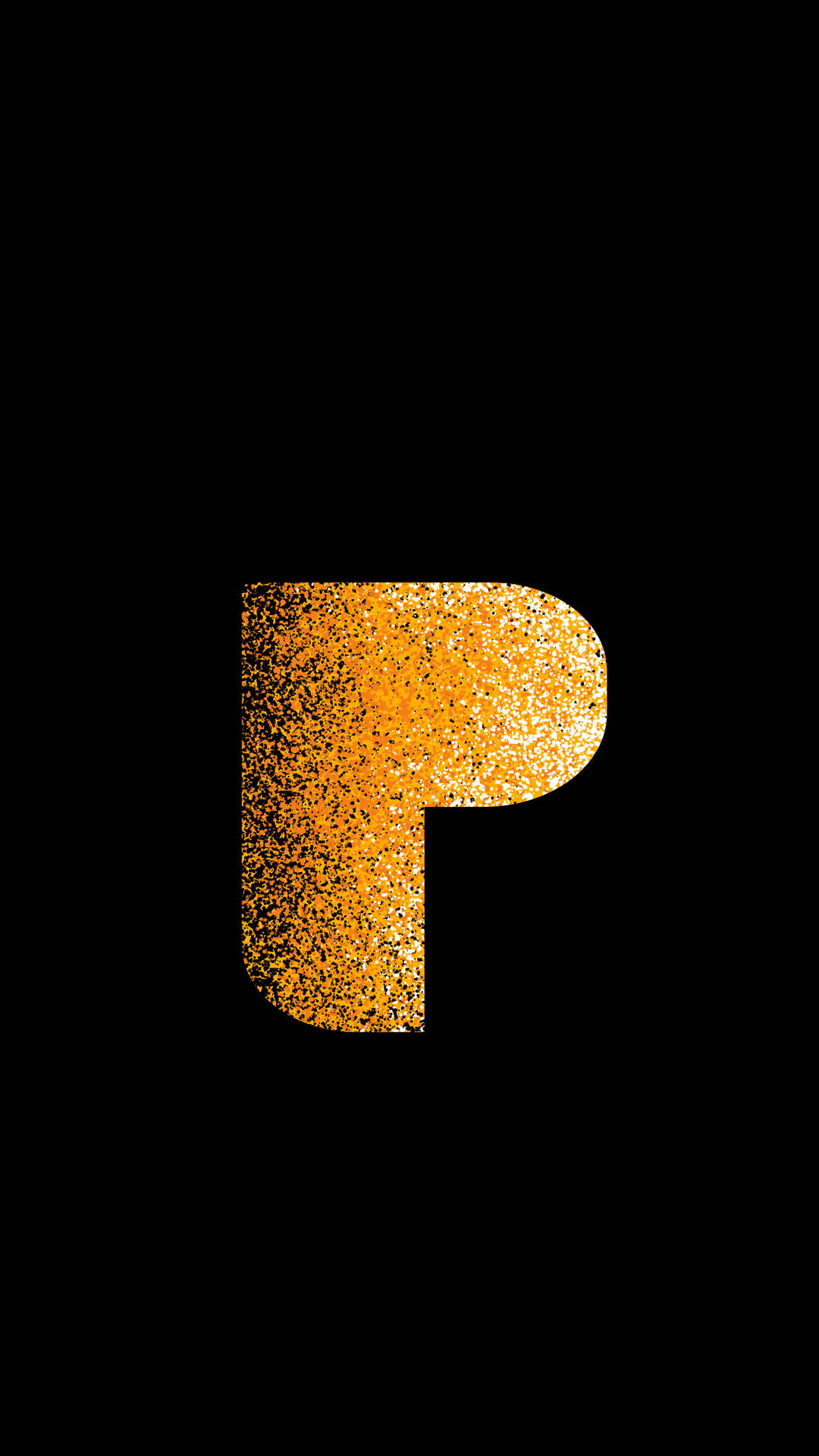 Glittering P Letter