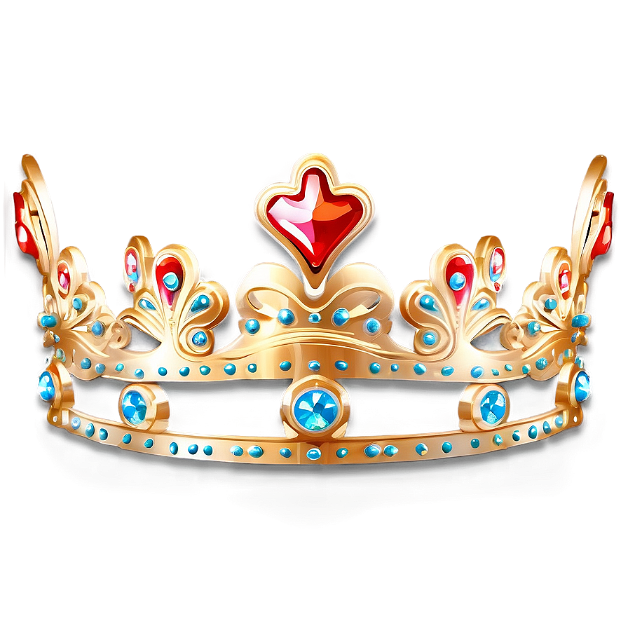 Glittering Princess Crown Art Png 05252024 PNG