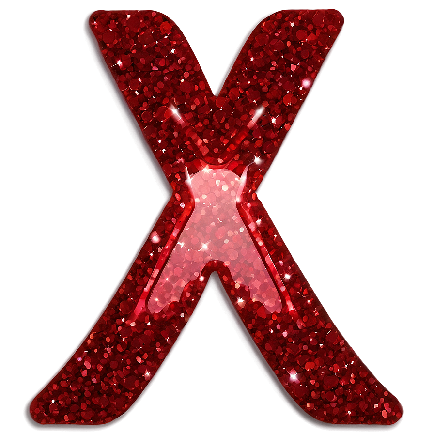 Glittering Red X Png Jpy PNG