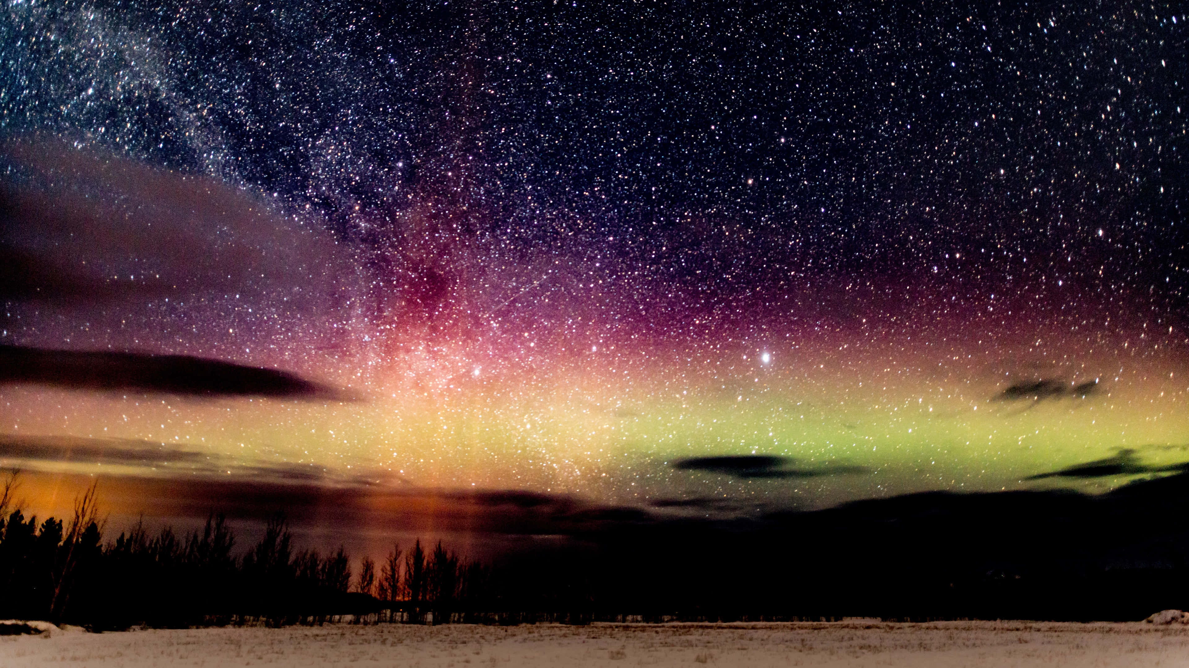 Glittering Universe: 4k Starry Sky Wallpaper