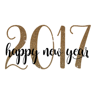 Glittering2017 New Year PNG