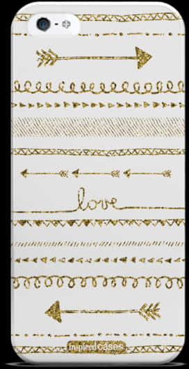 Glittery Arrowsand Love Phone Case PNG