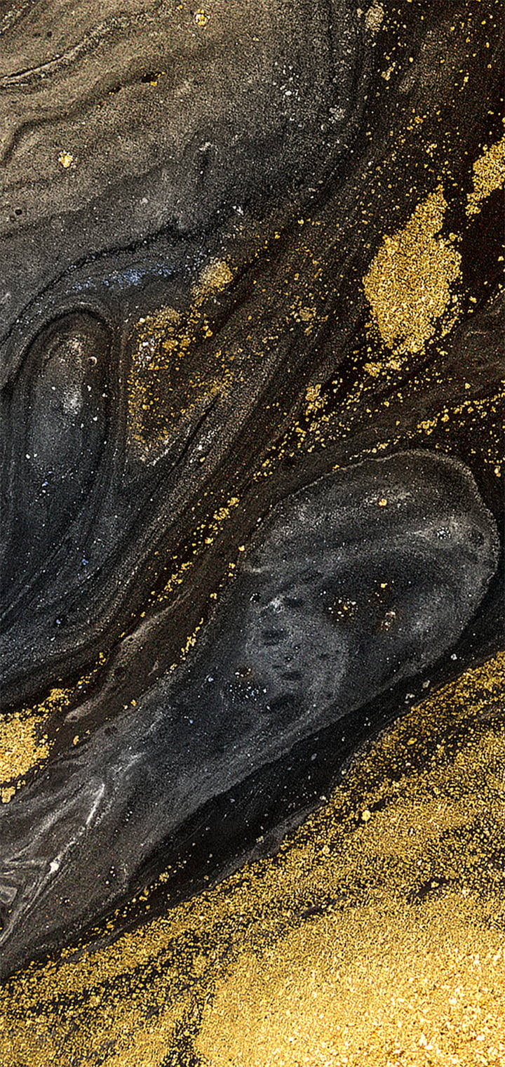 Glitrende sort og guld iPhone tapet Wallpaper