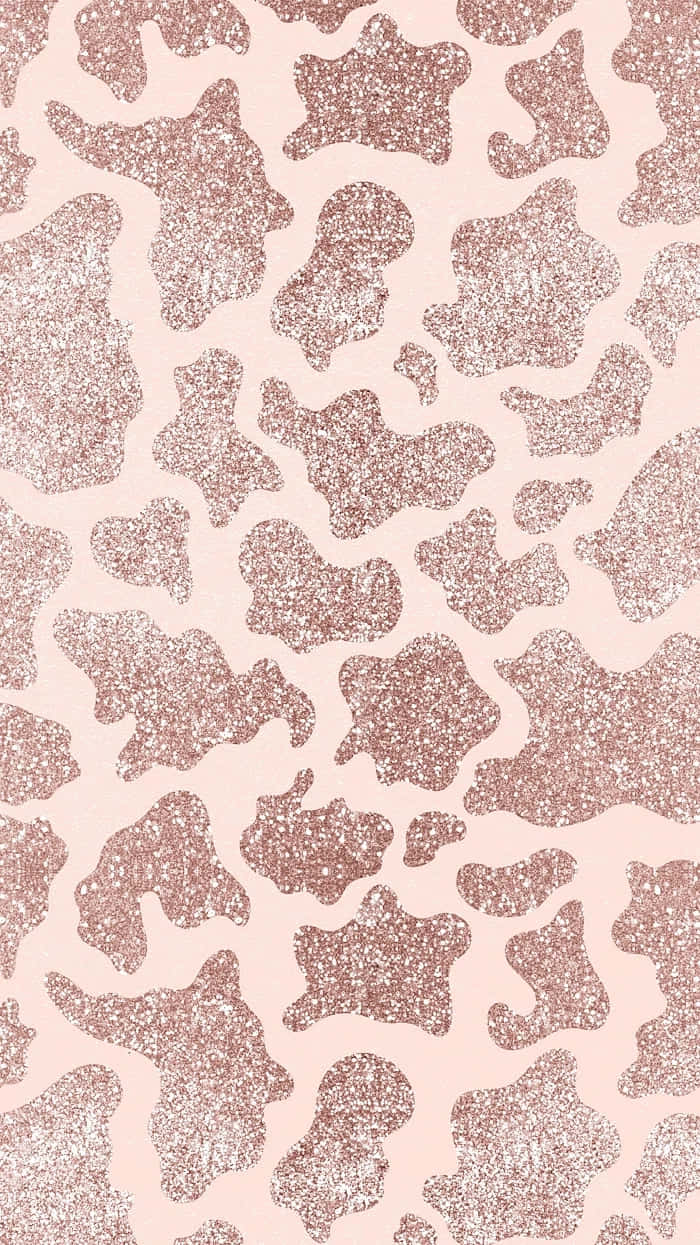 Glittery Cheetah Printon Pink Background Wallpaper