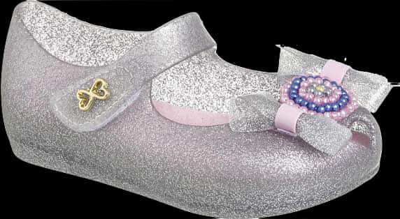 Glittery Childrens Shoe PNG