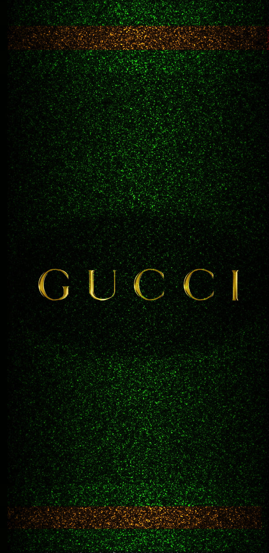 Glitrende Grøn Gucci iPhone Tapet Wallpaper