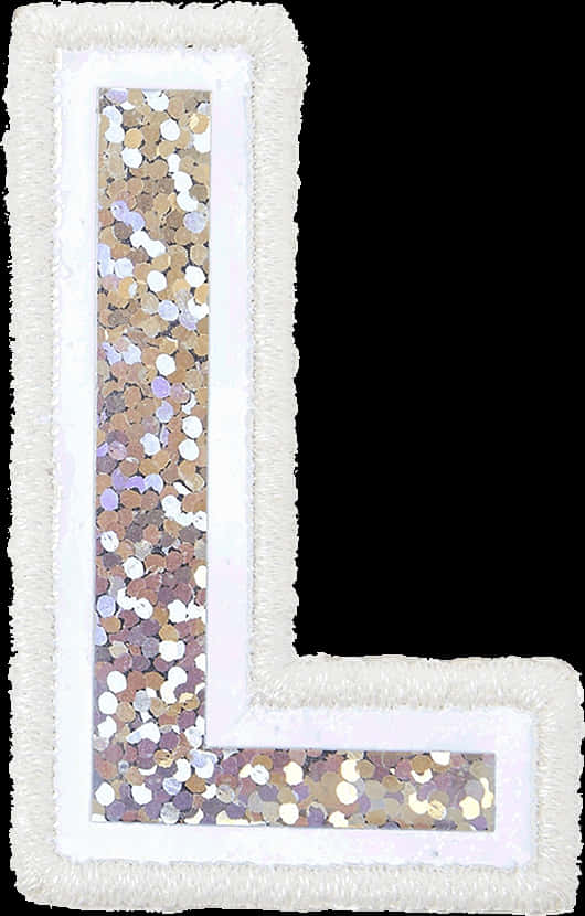 Glittery Letter L Decoration.jpg PNG