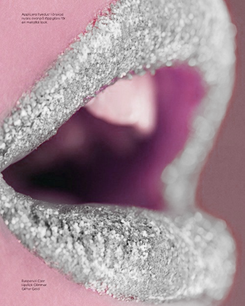 Download Glittery Lip Closeup