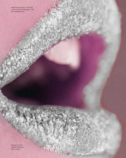 Glittery Lip Closeup PNG