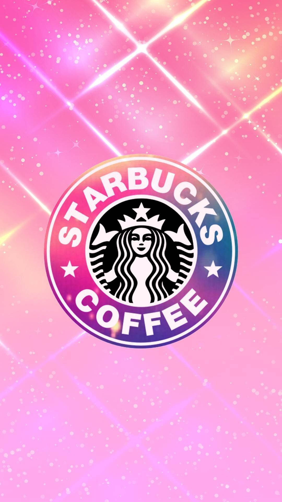 Glittery Starbucks Iphone Wallpaper