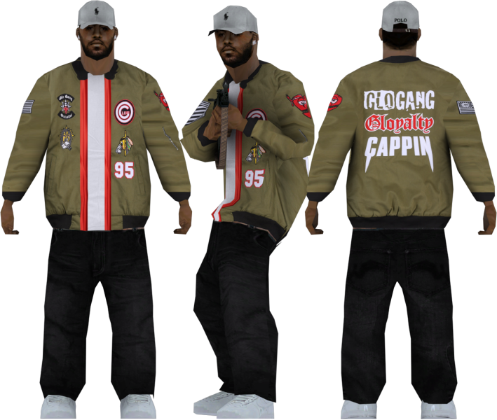 Glo Gang Member3 D Model PNG