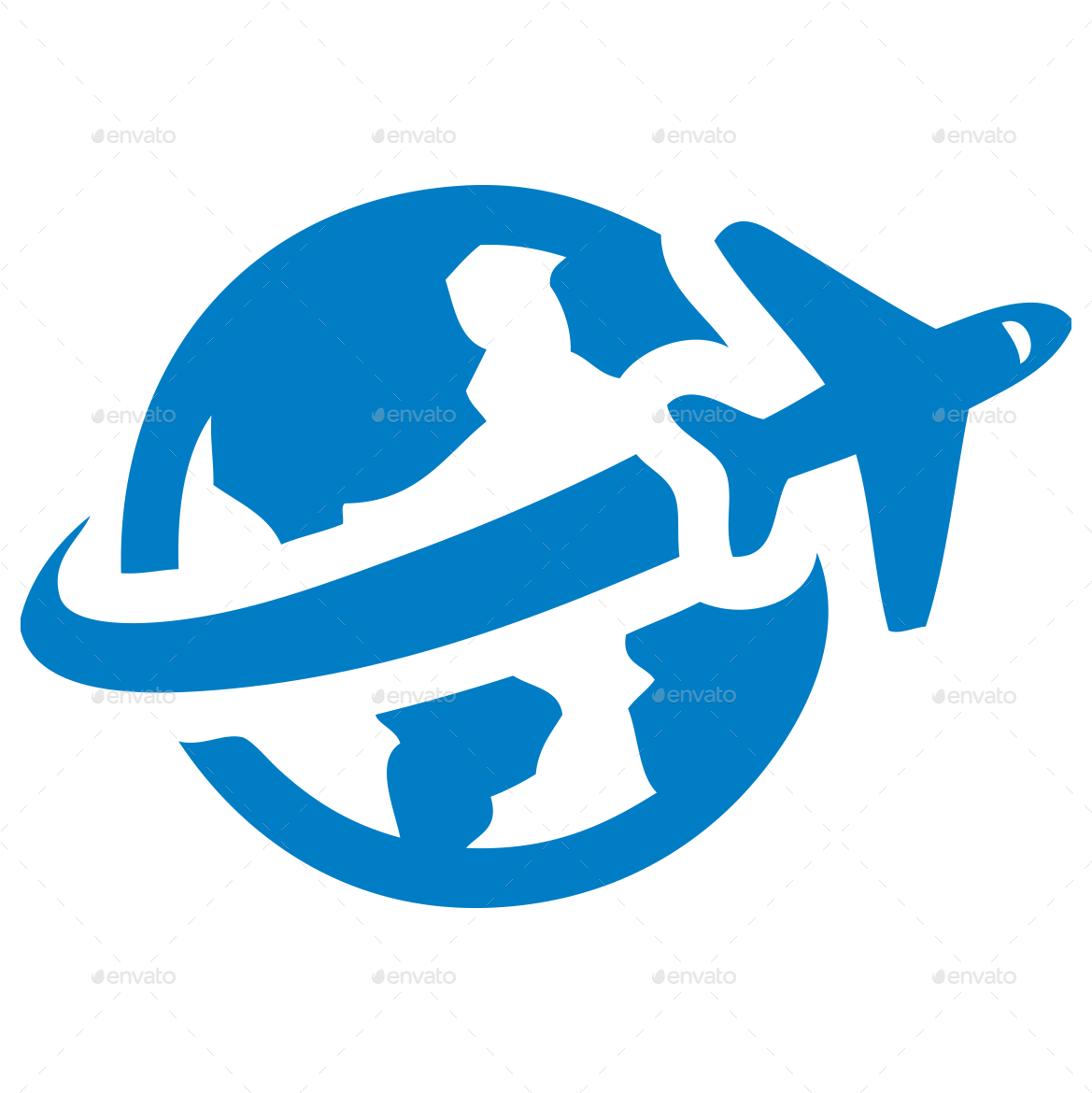Global Air Travel Icon PNG