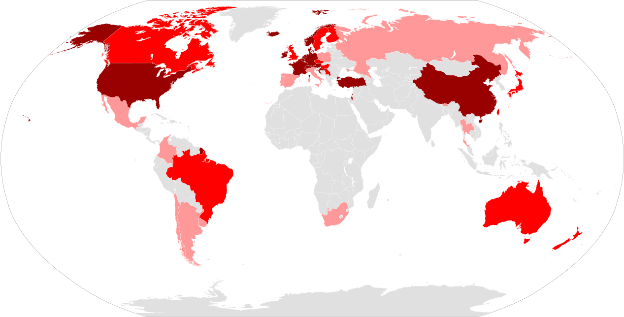 Global Blood Donation Rates Map PNG
