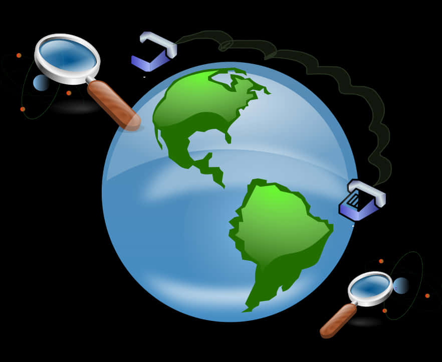 Global Communication Concept PNG