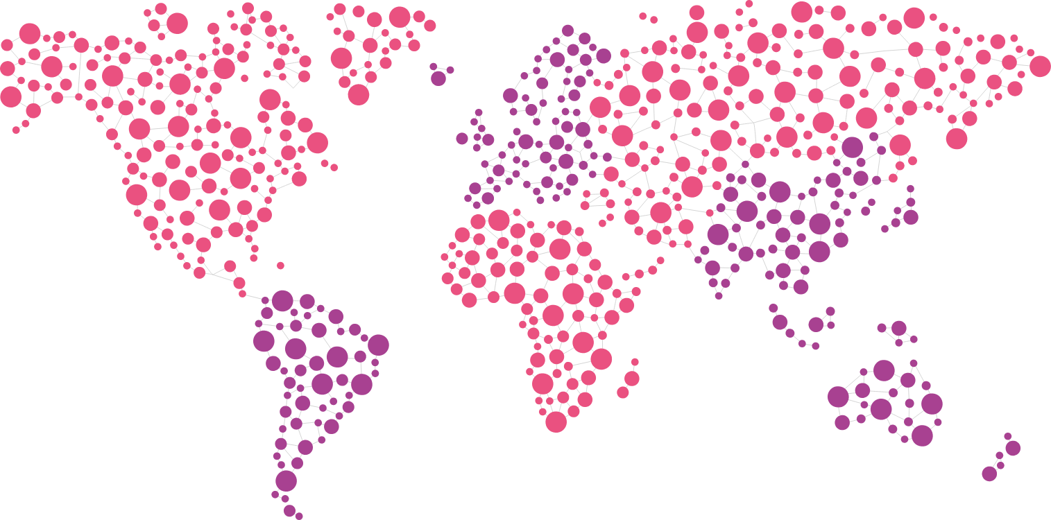 Global Connectivity Network Map PNG