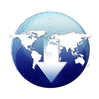 Global Download Icon PNG