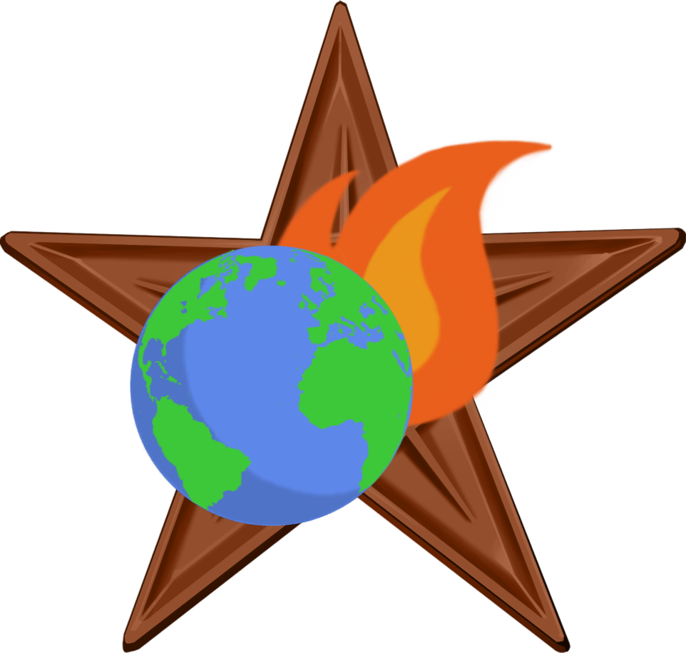 Global Flame Star Graphic PNG