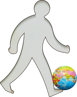Global Footprint Icon PNG
