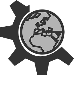 Global Gear Icon PNG