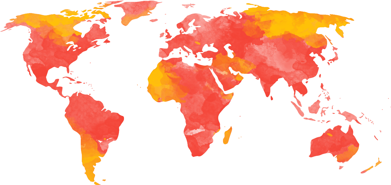 Global Heat Map Concept PNG