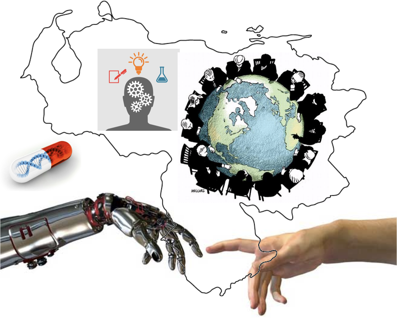 Global Innovationand Technology Collage PNG