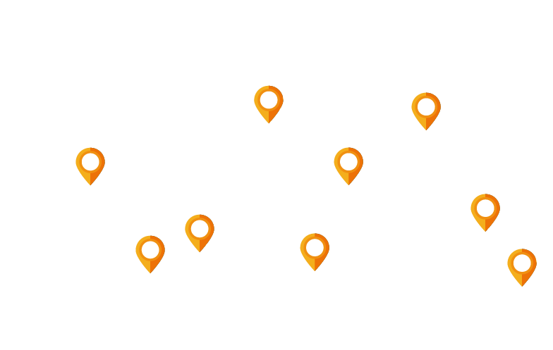 Global Location Pins Map PNG