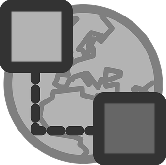 Global Network Connection Icon PNG