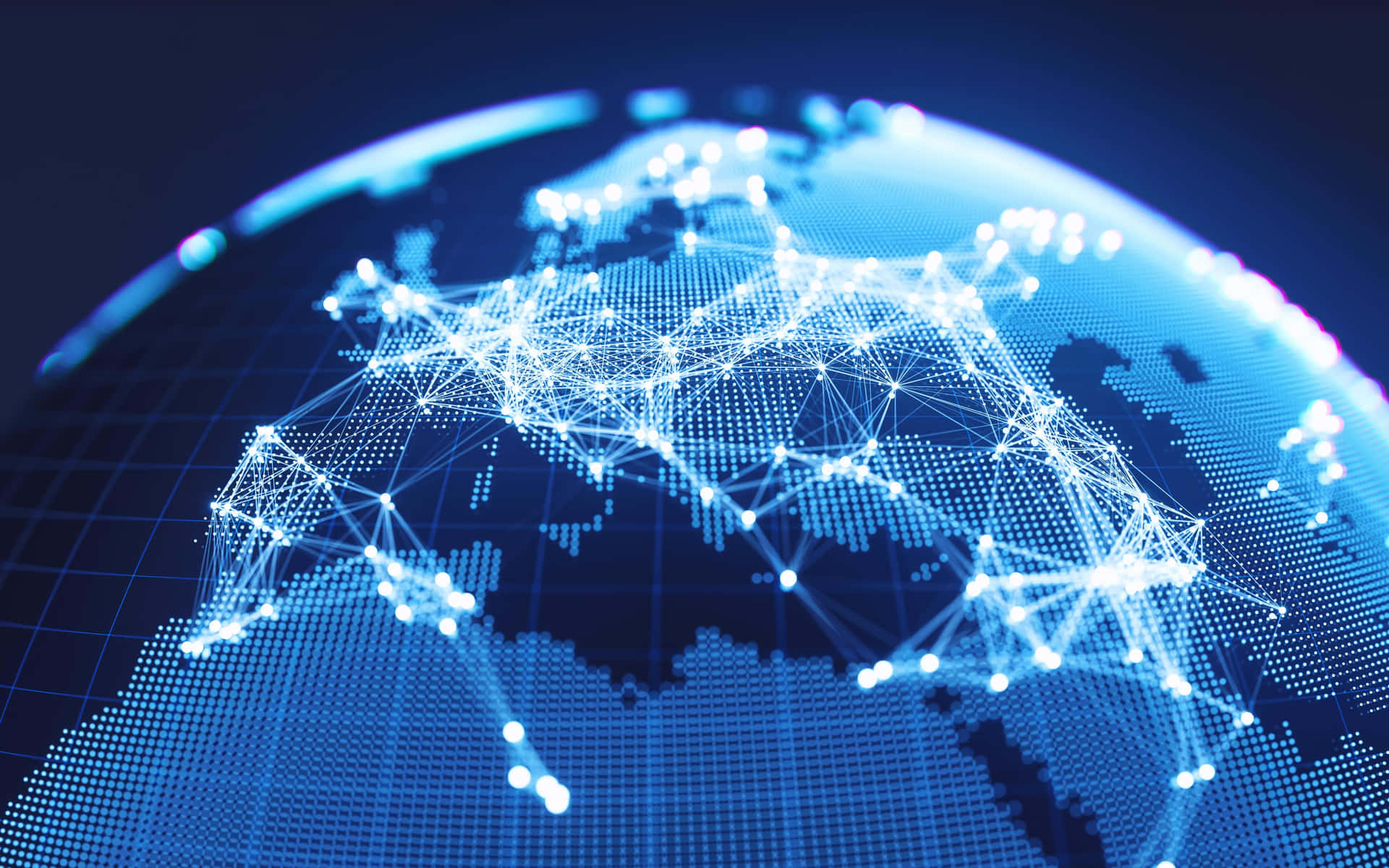 Global Nettverksforbindelser Visualisering Bakgrunnsbildet