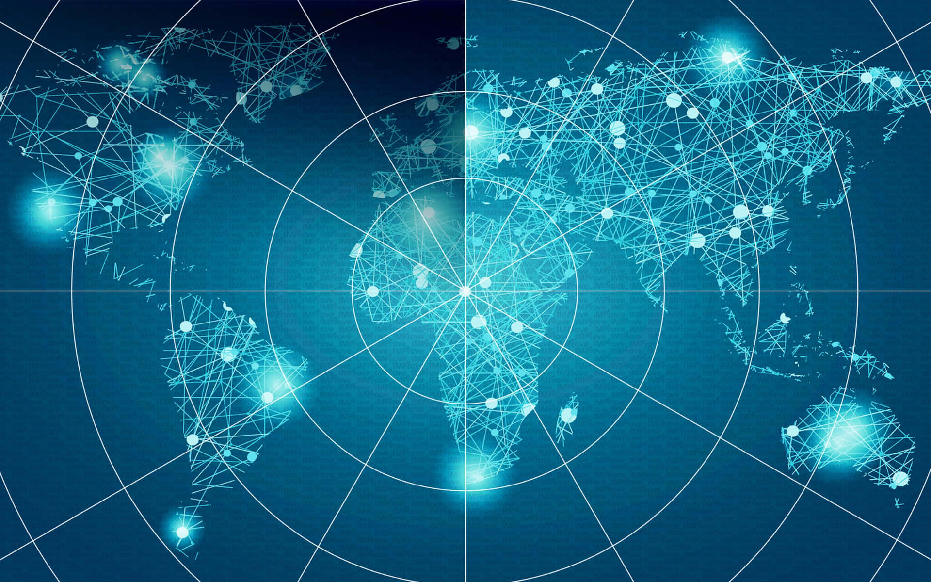 Global Network Connectivity Map Wallpaper