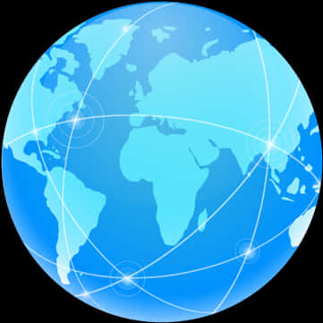 Global Network Graphic PNG