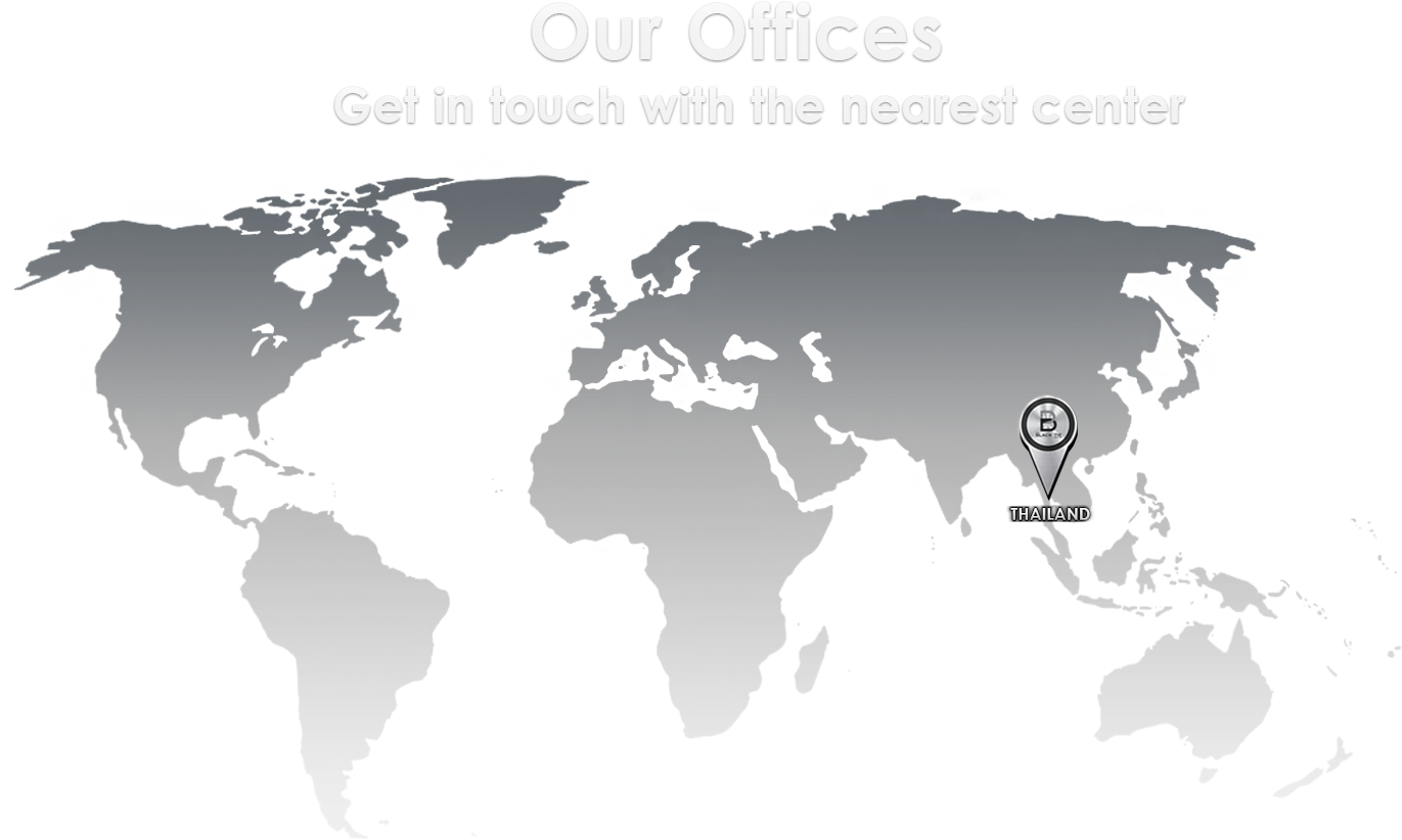 Global Offices Map Thailand Pinpointed PNG