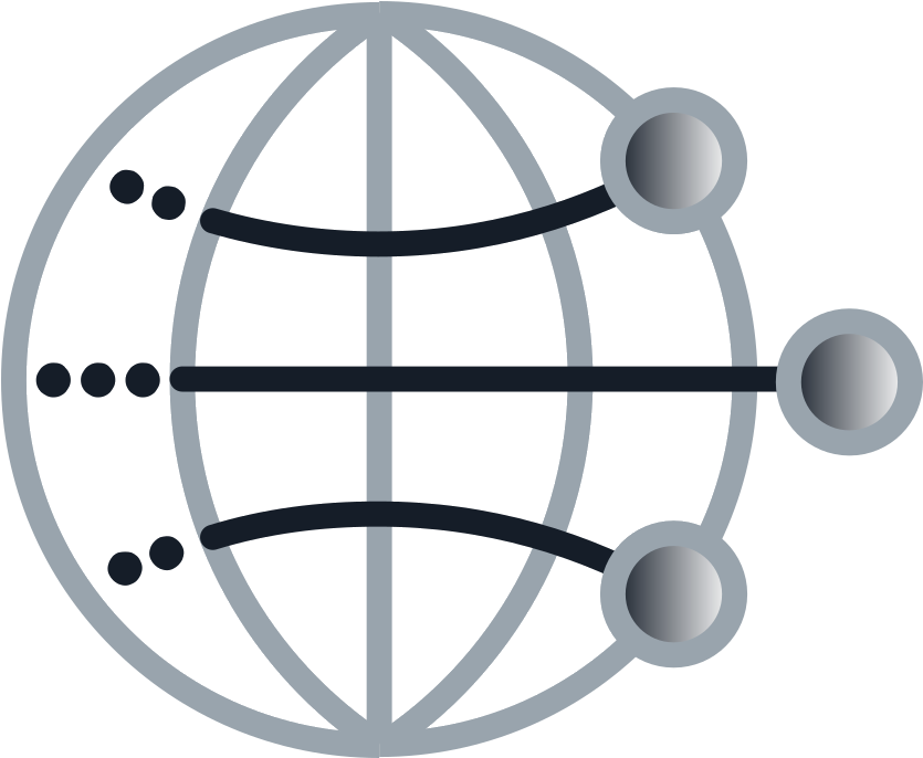 Global Travel Network Icon PNG