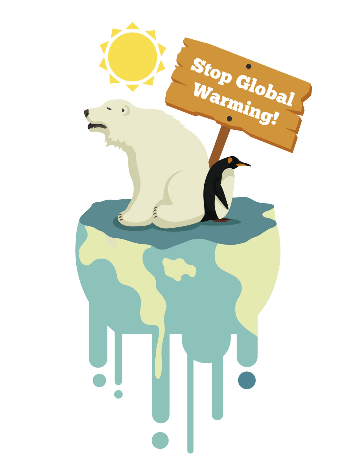 stop global warming wallpaper