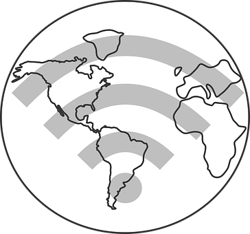 Global Wi Fi Signal Concept PNG