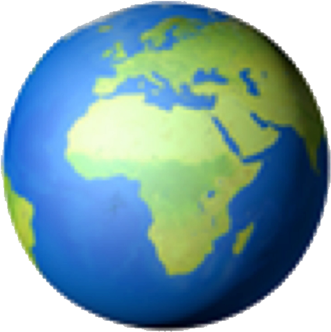 Globe Emojii Phone PNG