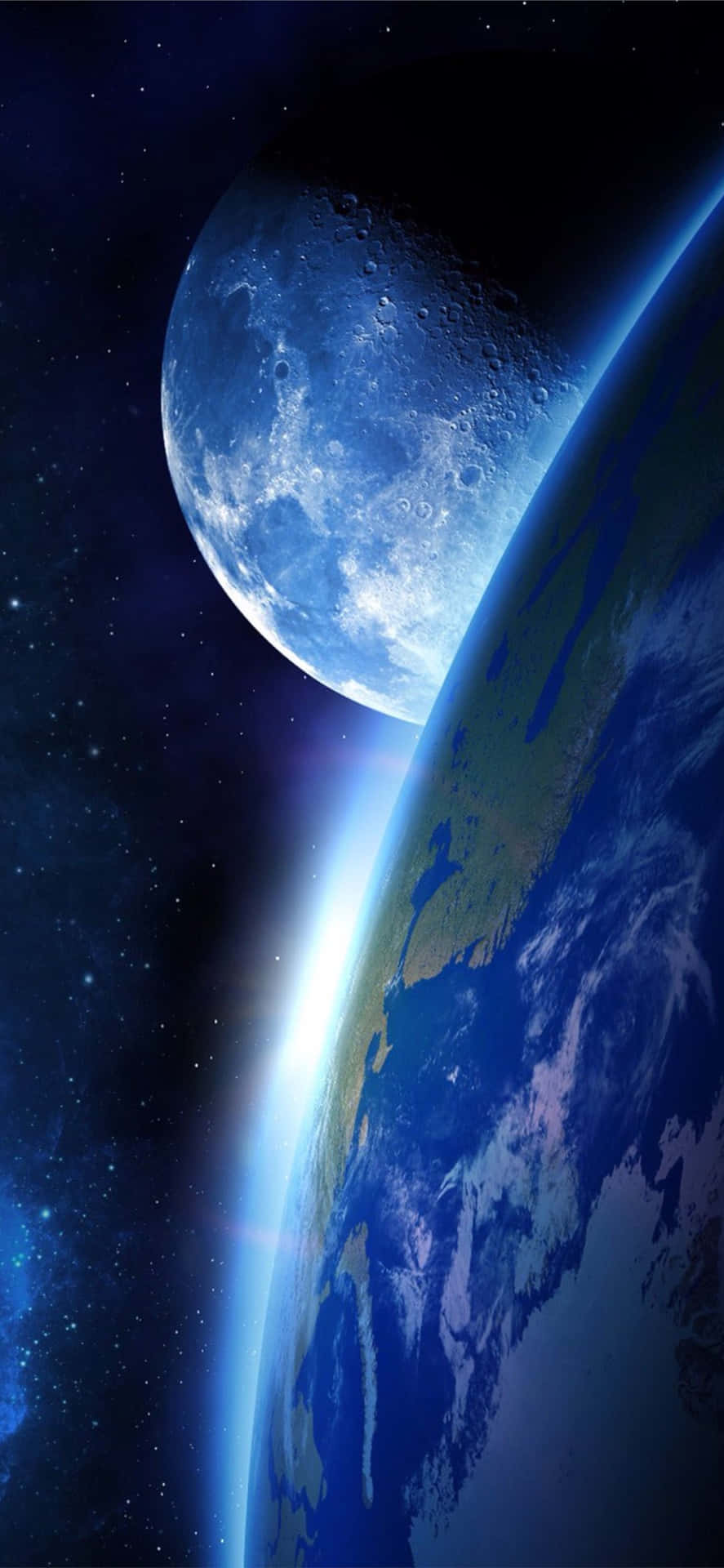 Bildvon Erde Und Mond