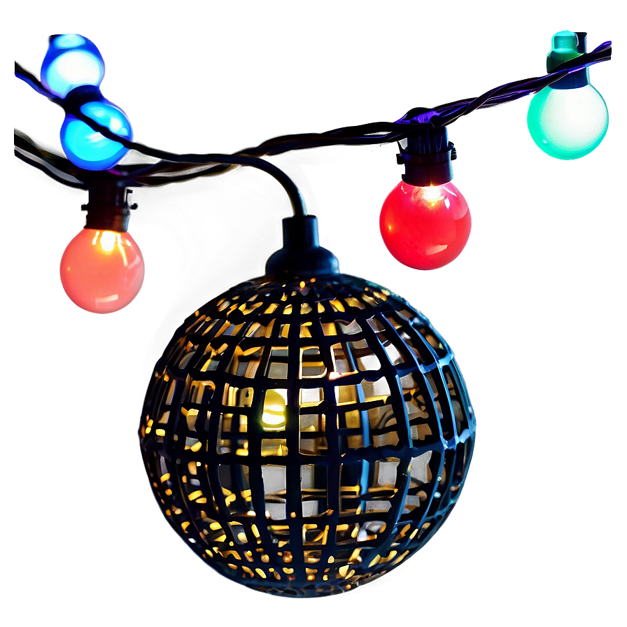 Globe String Lights Png 05252024 PNG