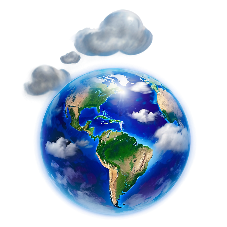 Globe With Clouds Png 46 PNG