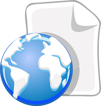 Globeand Documents Icon PNG